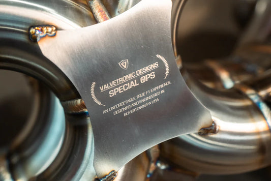 Logo on the Valvetronic Lamborghini Huracan Performante / EVO / STO / Tecnica True F1 / Valved Exhaust system