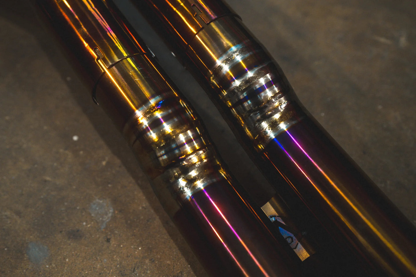 Closeup of the pipes on the Valvetronic Lamborghini Urus Valved Sport Exhaust System