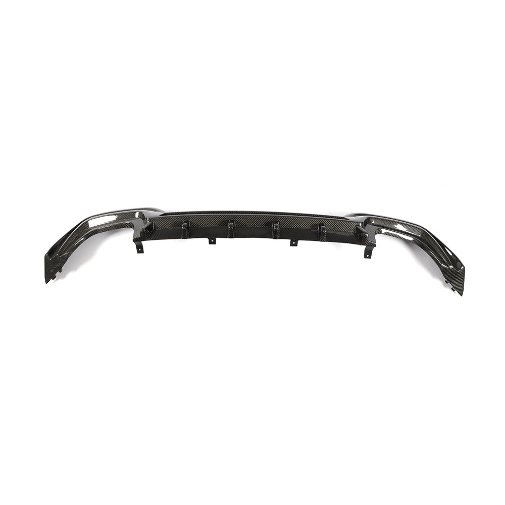 Back View of the Ventilated Carbon Fiber Rear Diffuser for BMW G20