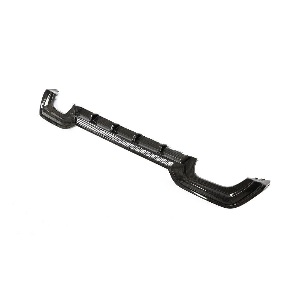 Another Side View of the Ventilated Carbon Fiber Rear Diffuser for BMW G20