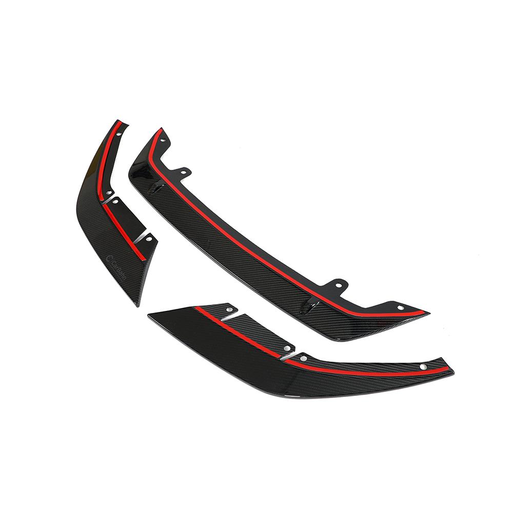 3 Piece ST Style Dry Carbon Fiber Front Lip for BMW M5 F90 LCI (2021-2023)