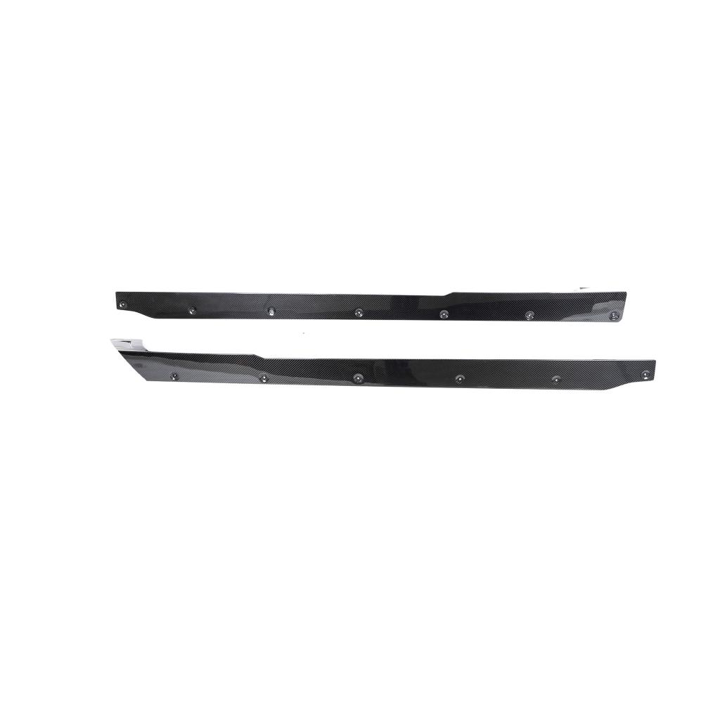 Top angle on the IMS Performance Style Dry Carbon Fiber Side Skirts for BMW M2 G87 (2023+)
