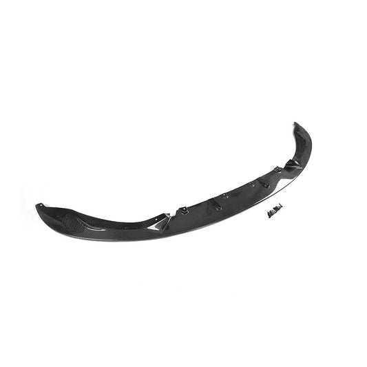 Side Angle of the 3D Style Carbon Fiber Front Lip BMW F82