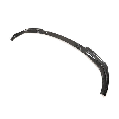 Top Angle of the 3D Style Carbon Fiber Front Lip for BMW G20 