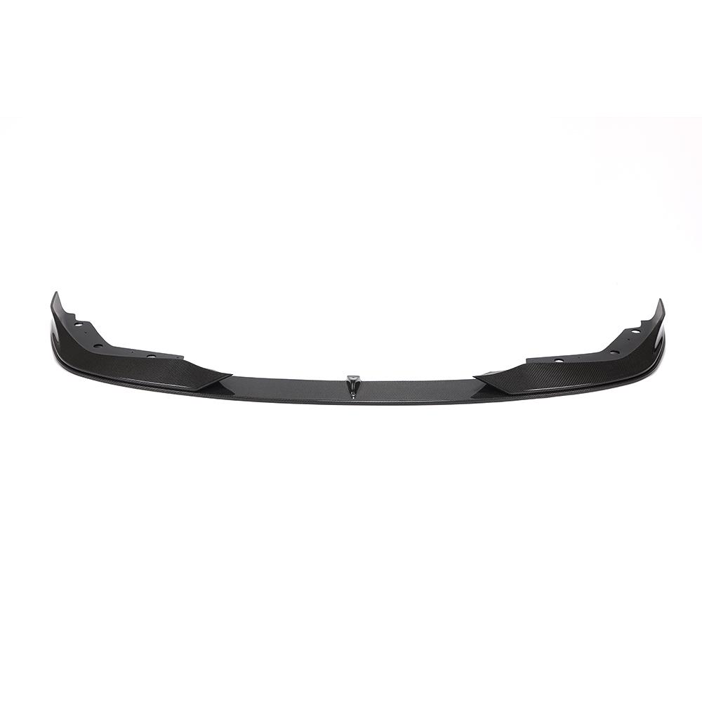 Front View of the AC Style Carbon Fiber Front Lip for BMW G20