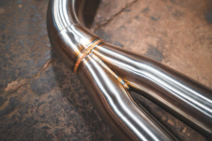 Another View of the welding on the Y Pipe of the BMW G20/G22 M340i/M440i Valved Sport Exhaust System