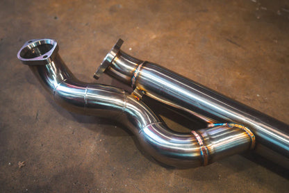 Pipe Closeup of the BMW G87 M2 Valved Sport Exhaust System