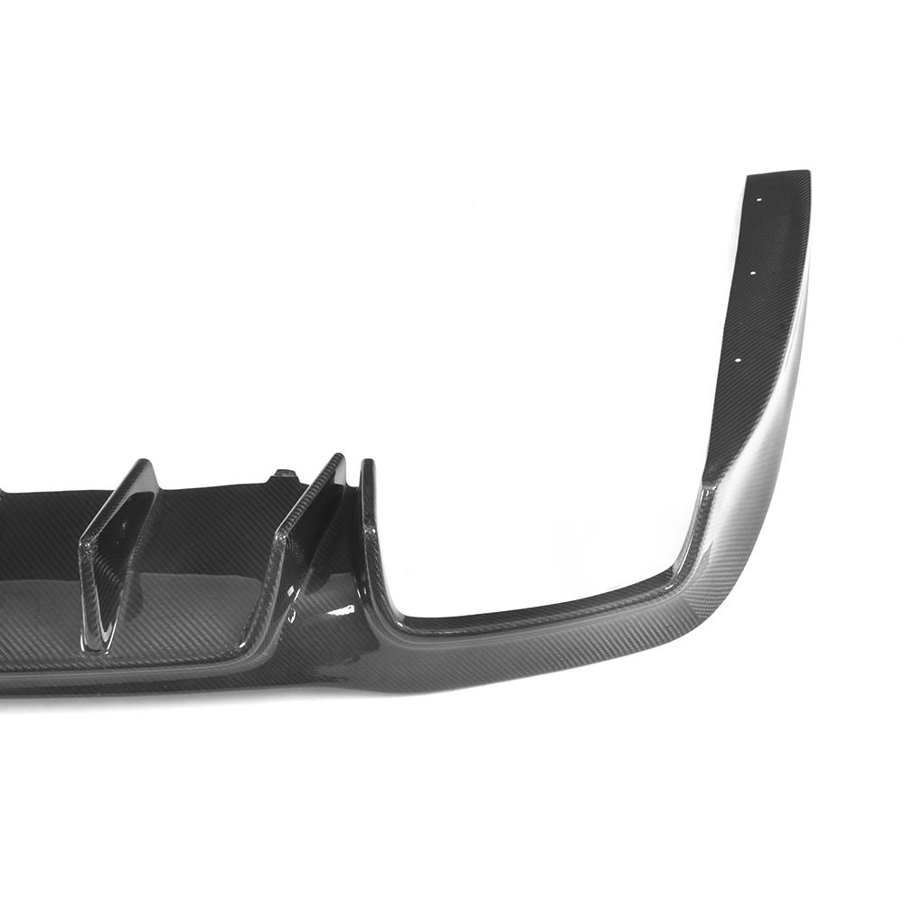 Side view on the B Style Carbon Fiber Rear Diffuser for Mercedes-Benz E-Class W213 (2017-2020)