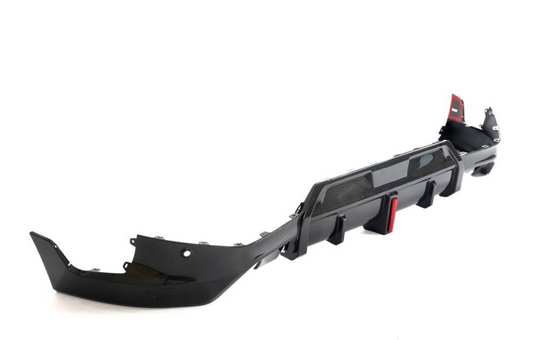 Carbon Fiber Diffuser with Brake Light BMW G42 Side View 