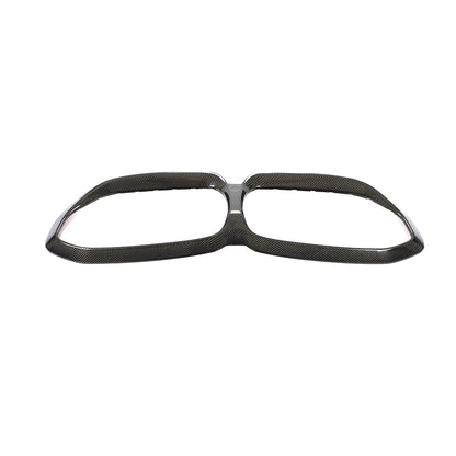 Another Angle View of the Carbon Fiber Kidney Grille Surround Trim for BMW G20 