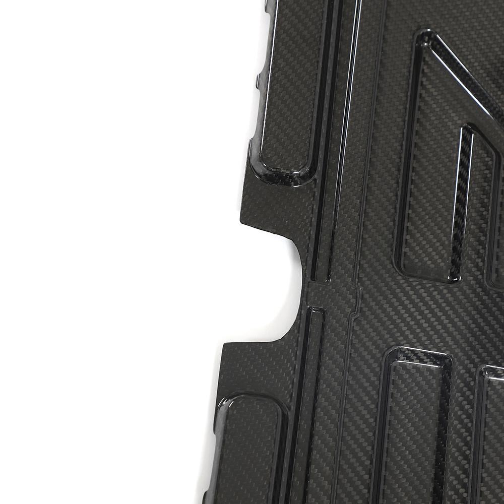 Closeup of the Dry Carbon Fiber Cooling Shroud for BMW G80/G82