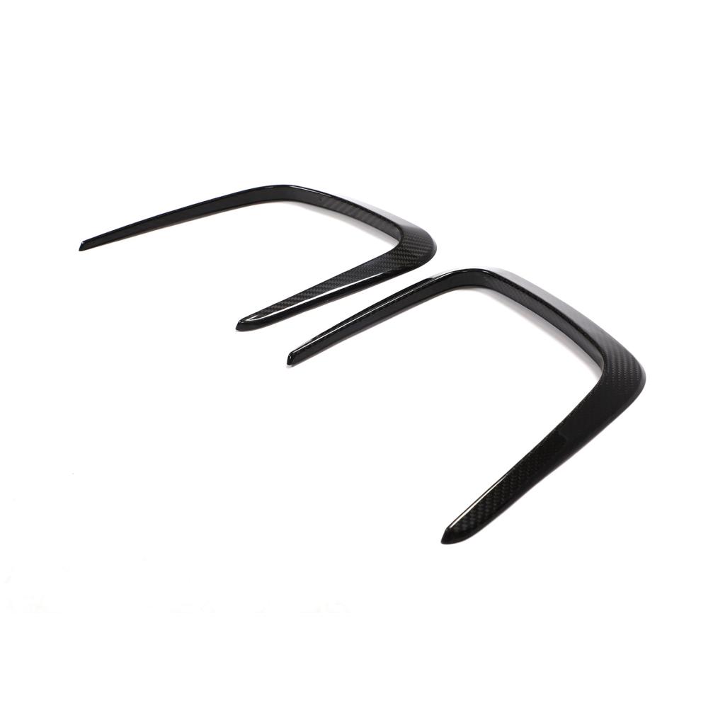 Front Angle of the Dry Carbon Fiber Hood Trim For BMW G80/G82