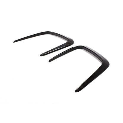 Front Angle of the Dry Carbon Fiber Hood Trim For BMW G80/G82