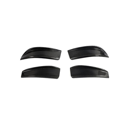 Front of the GT4 Style Carbon Fiber Front Bumper Canards for BMW G80/G82