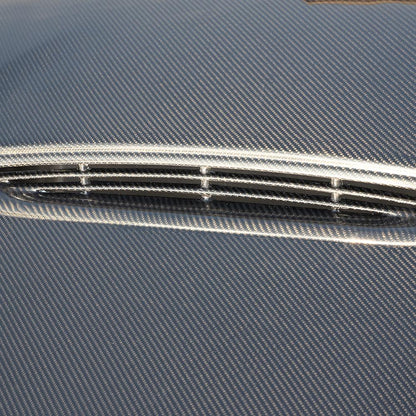 Closeup of the GTS Style Carbon Fiber Hood for BMW G20 