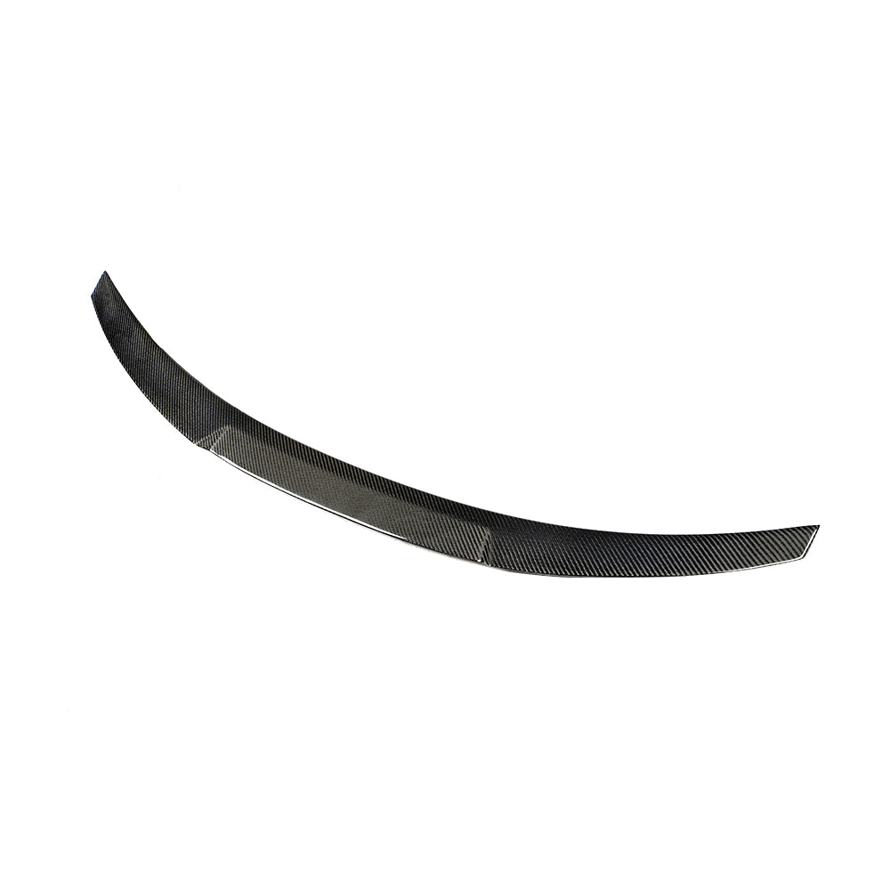 Side Angle of the Genuine Carbon Fiber Trunk Spoiler for BMW G20 (2019+) & G80