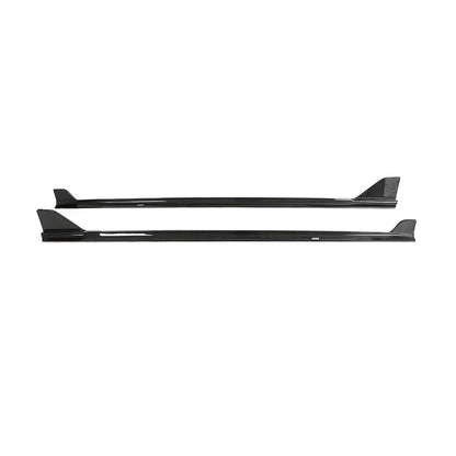 Front view on the IMS Carbon Fiber Side Skirts for BMW 2 Series G42 (2022+)