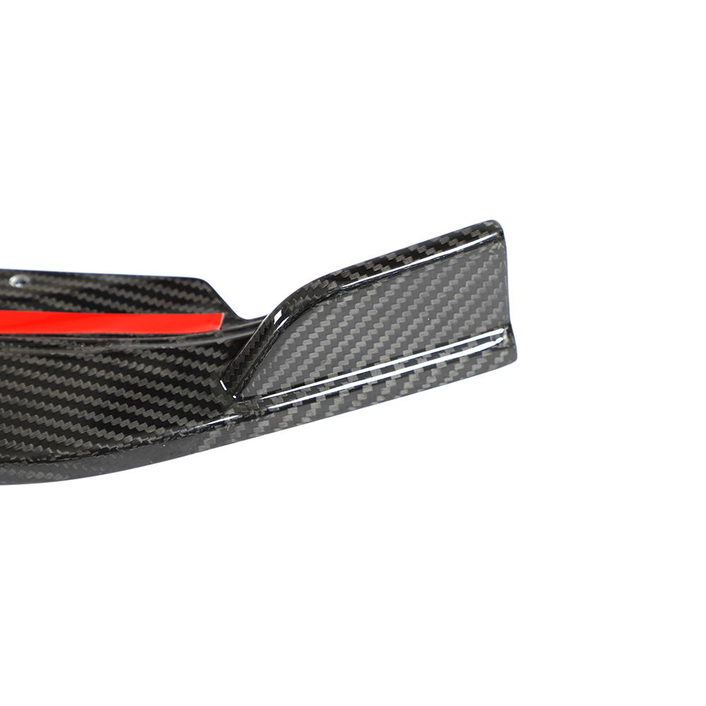 Carbon weave on the IMS Dry Carbon Fiber Front Lip for Audi A3/S3 8Y (2022+)