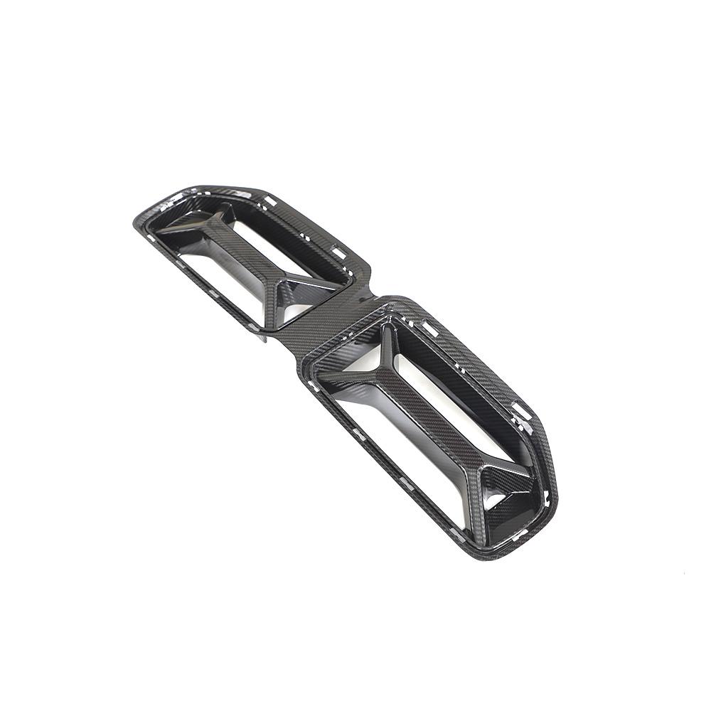 Right Angled View on the IMS Dry Carbon Fiber Grille for BMW M2 G87 (2023+)