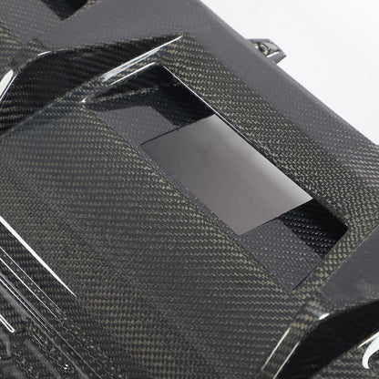 Closeup of the IMS Honeycomb Style Carbon Fiber Rear Diffuser for Audi A3, S3 & RS3 8Y (2022+)