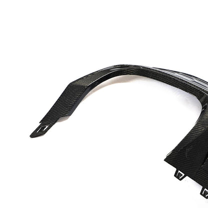 Side view on the IMS Honeycomb Style Carbon Fiber Rear Diffuser for Audi A3, S3 & RS3 8Y (2022+)