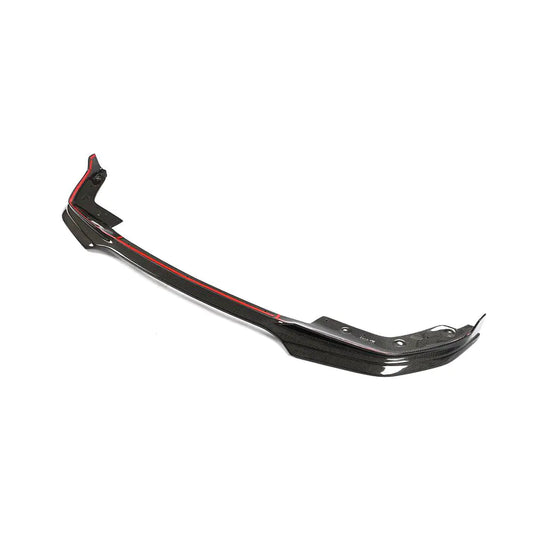Side View of the IMS Performance Style Carbon Fiber Front Lip for BMW G20