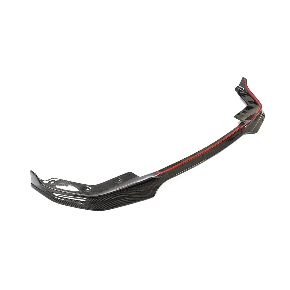 View of the IMS Performance Style Carbon Fiber Front Lip for BMW G20