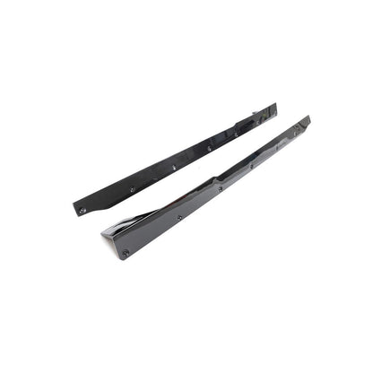 Top angled view on the IMS Performance Style Dry Carbon Fiber Side Skirts for BMW M2 G87 (2023+)