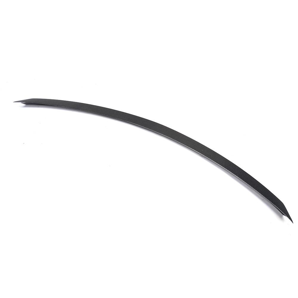 Front view on the IMS Style Carbon Fiber Trunk Spoiler for Mercedes-Benz C-Class W205 (2015-2021)