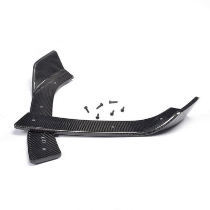 Aesthetic View of the Insignist Motorsports 2-Piece Carbon Fiber Front Splitters for BMW F30