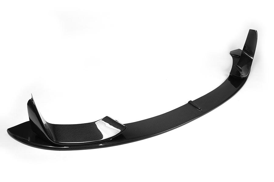 Angled View of the Performance Style Carbon Fiber Front Lip for BMW F80 & F82