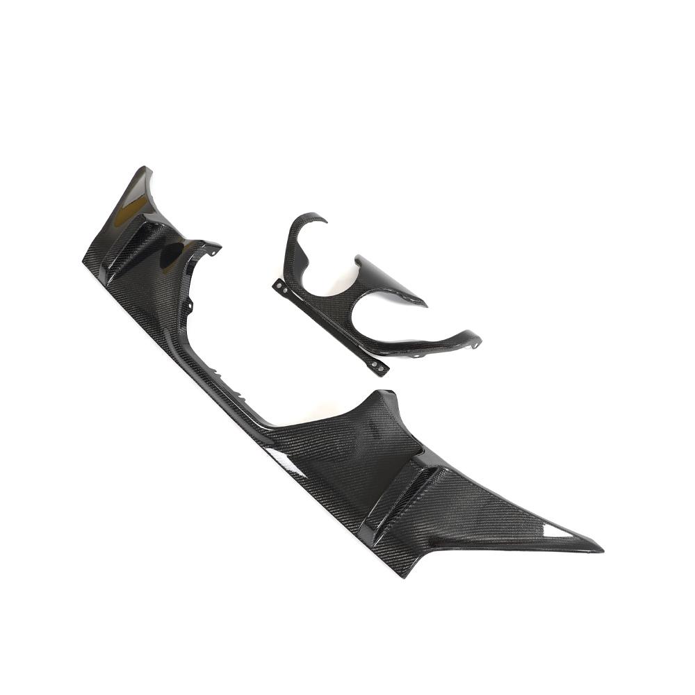 Angled View of the M4 Style Dry Carbon Fiber Rear Diffuser for BMW M2 G87