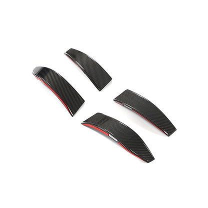 GT4 Style Carbon Fiber Front Bumper Canards for BMW G80/G82 (2021+)