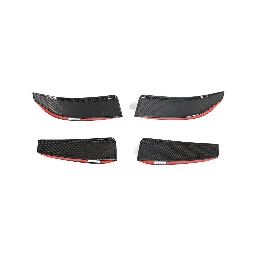 GT4 Style Carbon Fiber Front Bumper Canards for BMW G80/G82 (2021+)