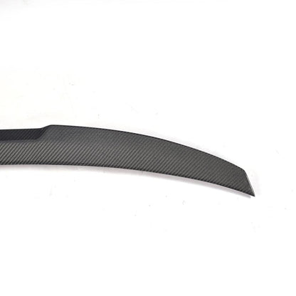 Corner Closeup of the ML Style Carbon Fiber Trunk Spoiler for BMW 5 Series G30 & M5 F90
