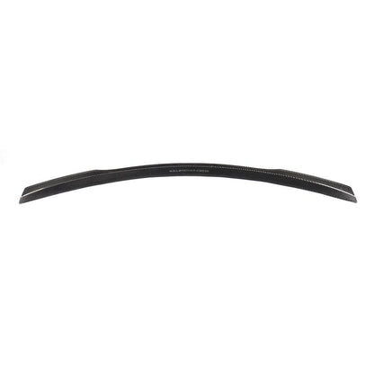 Back view on the ML Style Carbon Fiber Trunk Spoiler for Mercedes-Benz C-Class W205 (2015-2021)