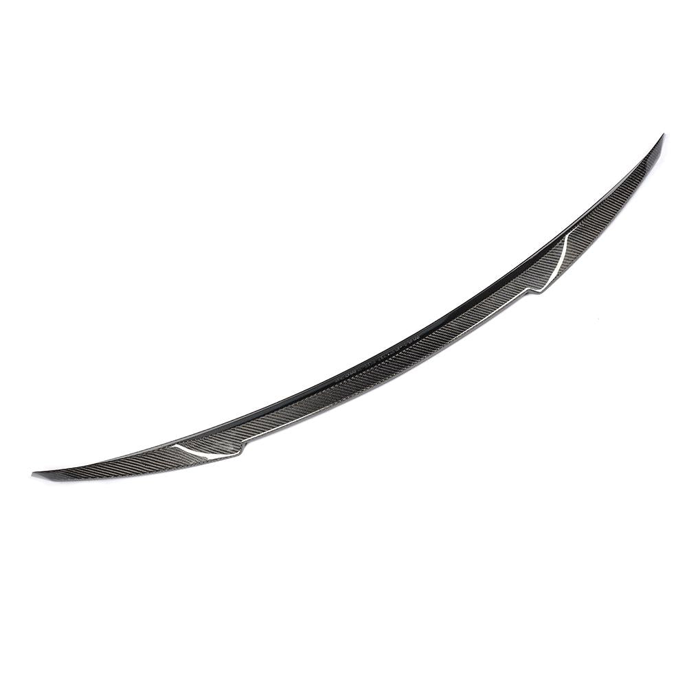 Top view on the ML Style Carbon Fiber Trunk Spoiler for Mercedes-Benz C-Class W205 (2015-2021)