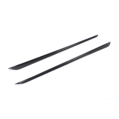 Angled View of the MP Style Carbon Fiber Side Skirts for BMW G20 
