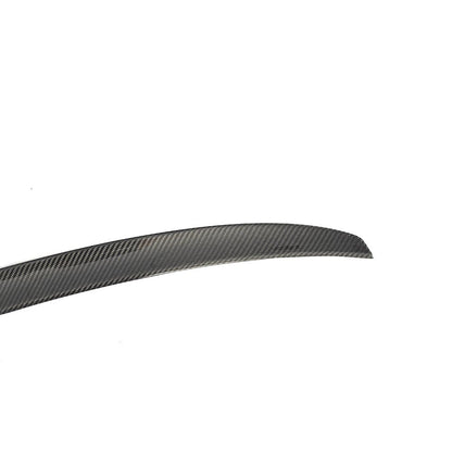 Closeup of the Side of the MP Style Carbon Fiber Trunk Spoiler for BMW 5 Series G30 & M5 F90