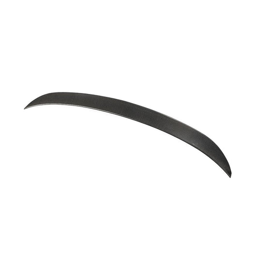 Angled View of the MP Style Carbon Fiber Trunk Spoiler for BMW G20 & G80