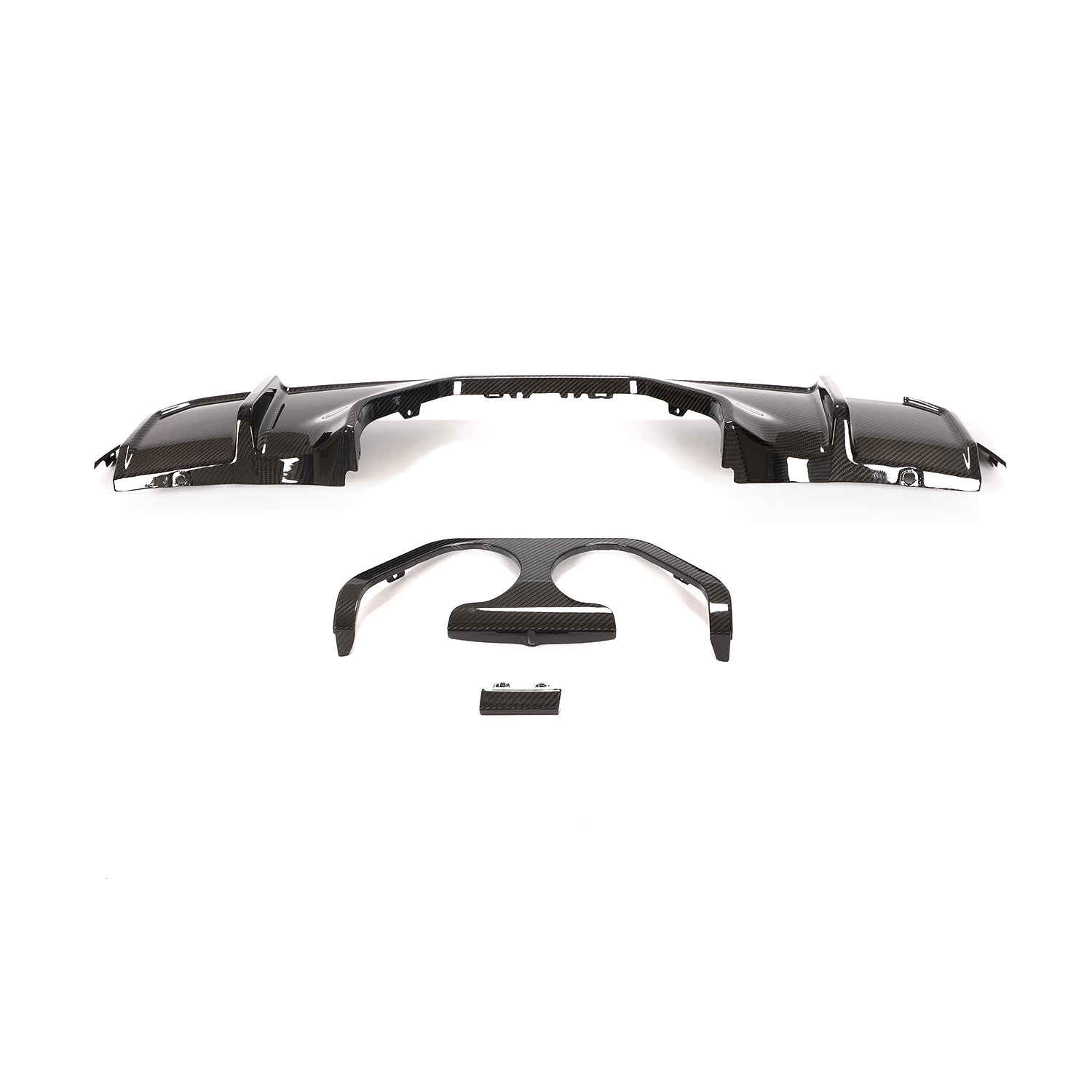 Front of the MP Style Dry Carbon Fiber Diffuser for BMW M3 & M4 G80/G82 