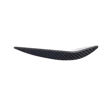 Closeup on the weave of one of the MP Style Dry Carbon Fiber Front Bumper Canards for BMW G80 & G82 