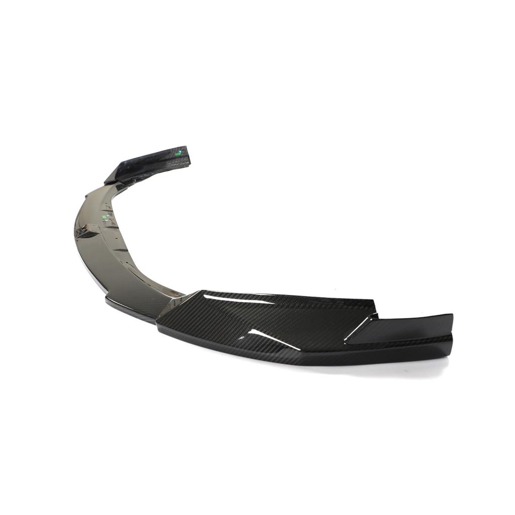 Angled View of th e MP Style Dry Carbon Fiber Front Bumper Vents for BMW G80/G82