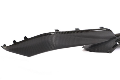 Closeup of the M Performance Style Carbon Fiber Rear Diffuser for BMW G20 