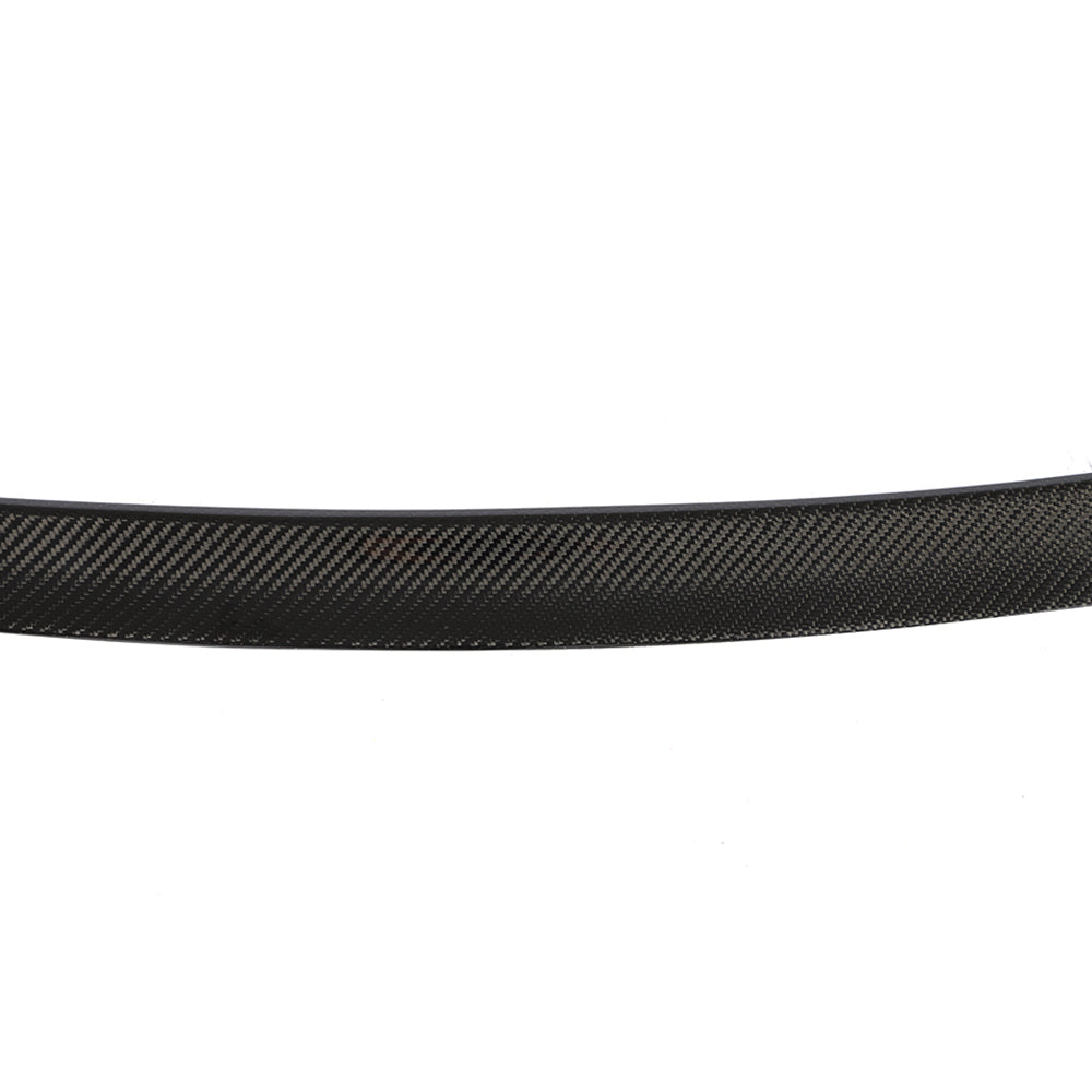 Closeup of the Middle of the M Style Carbon Fiber Trunk Spoiler for BMW G20 & G80