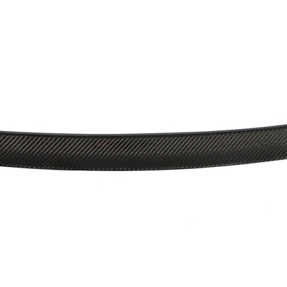 Closeup of the Middle of the M Style Carbon Fiber Trunk Spoiler for BMW G20 & G80