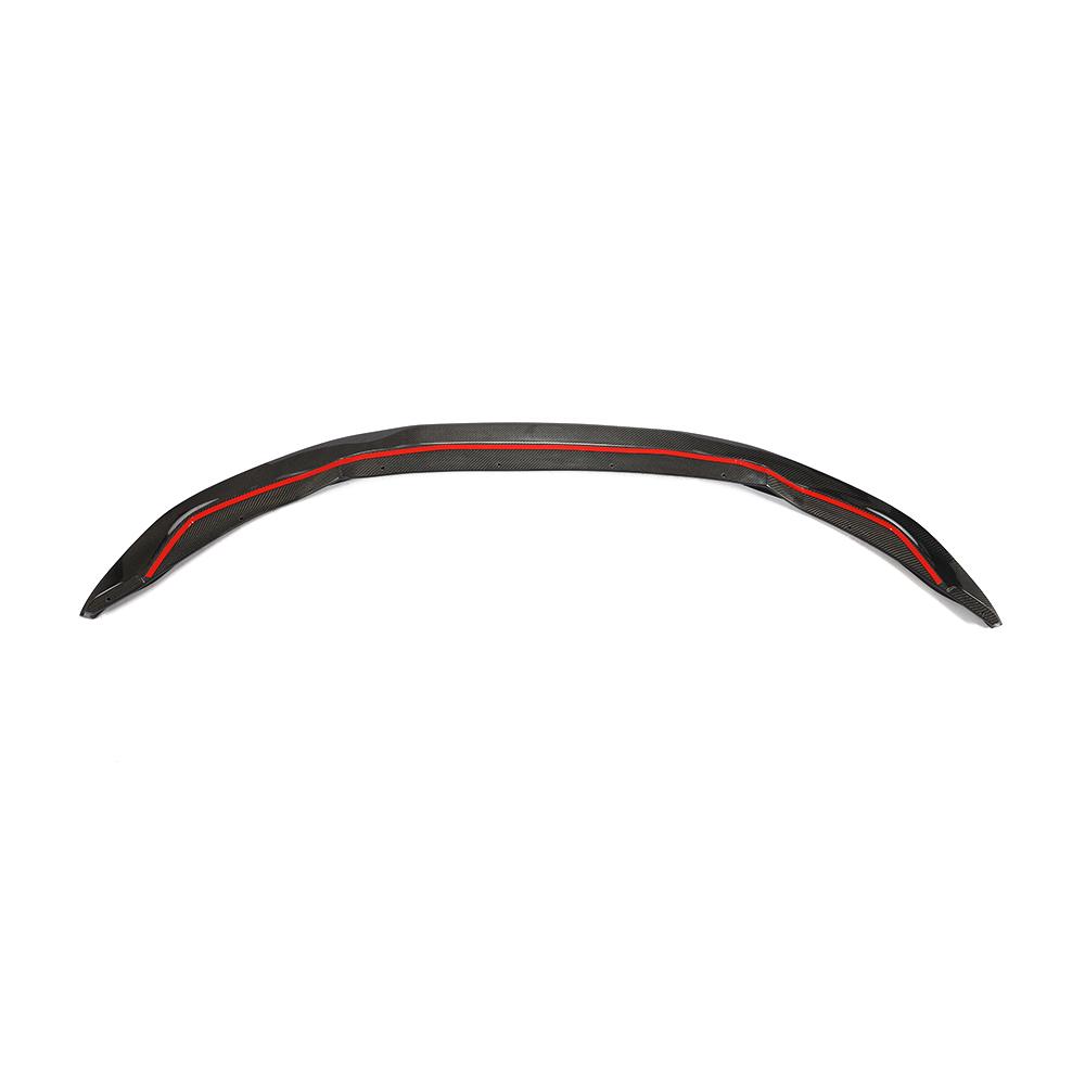 View of the 3M installed on the PSM Style Carbon Fiber Front Lip for BMW F82