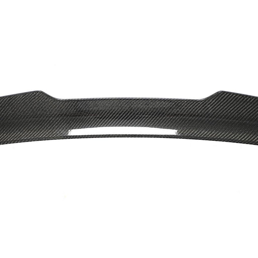 Middle closeup of the PSM Style Carbon Fiber Trunk Spoiler for Audi A3/S3/RS3 8Y (2022+)