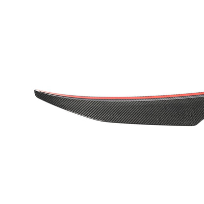 Side view of the PSM Style Carbon Fiber Trunk Spoiler for Audi A3/S3/RS3 8Y (2022+)