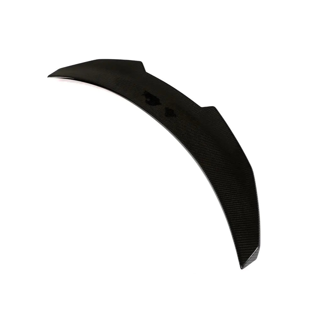 Front Angle View of the PSM Style Dry Carbon Fiber Trunk Spoiler for BWM G20 & G80 